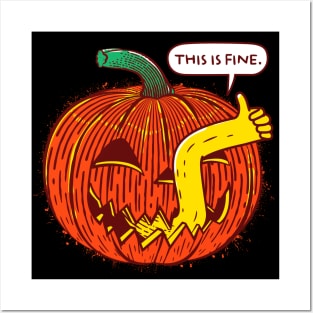 This is fine pumpkin Posters and Art